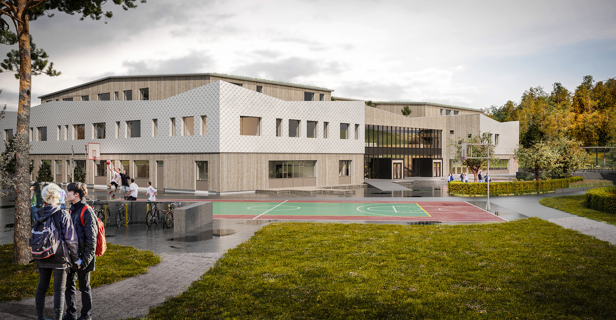 Hallerna skola Doffice Hallerna Exterior