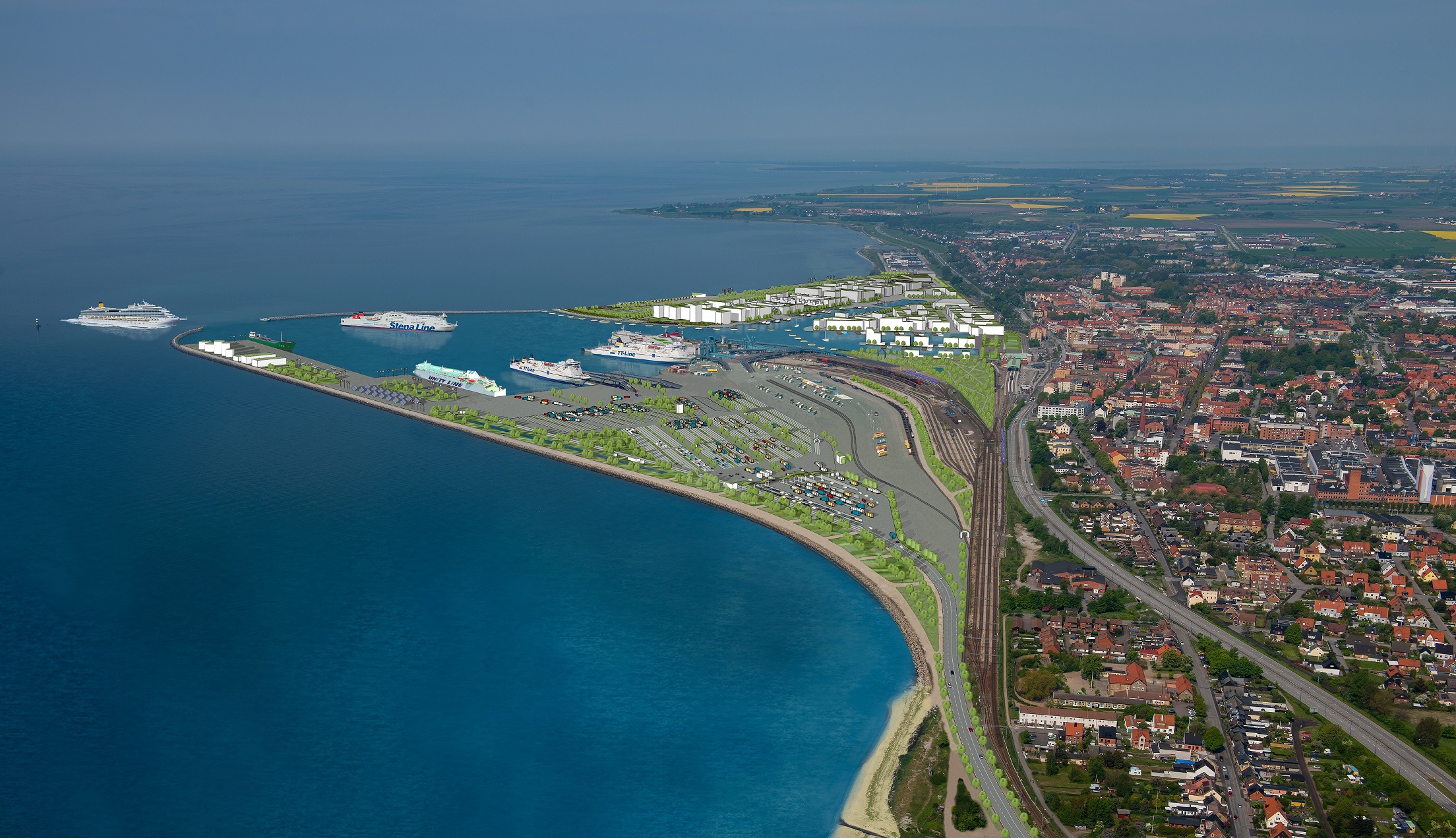 Visionsbild Trelleborgs Hamn 2025